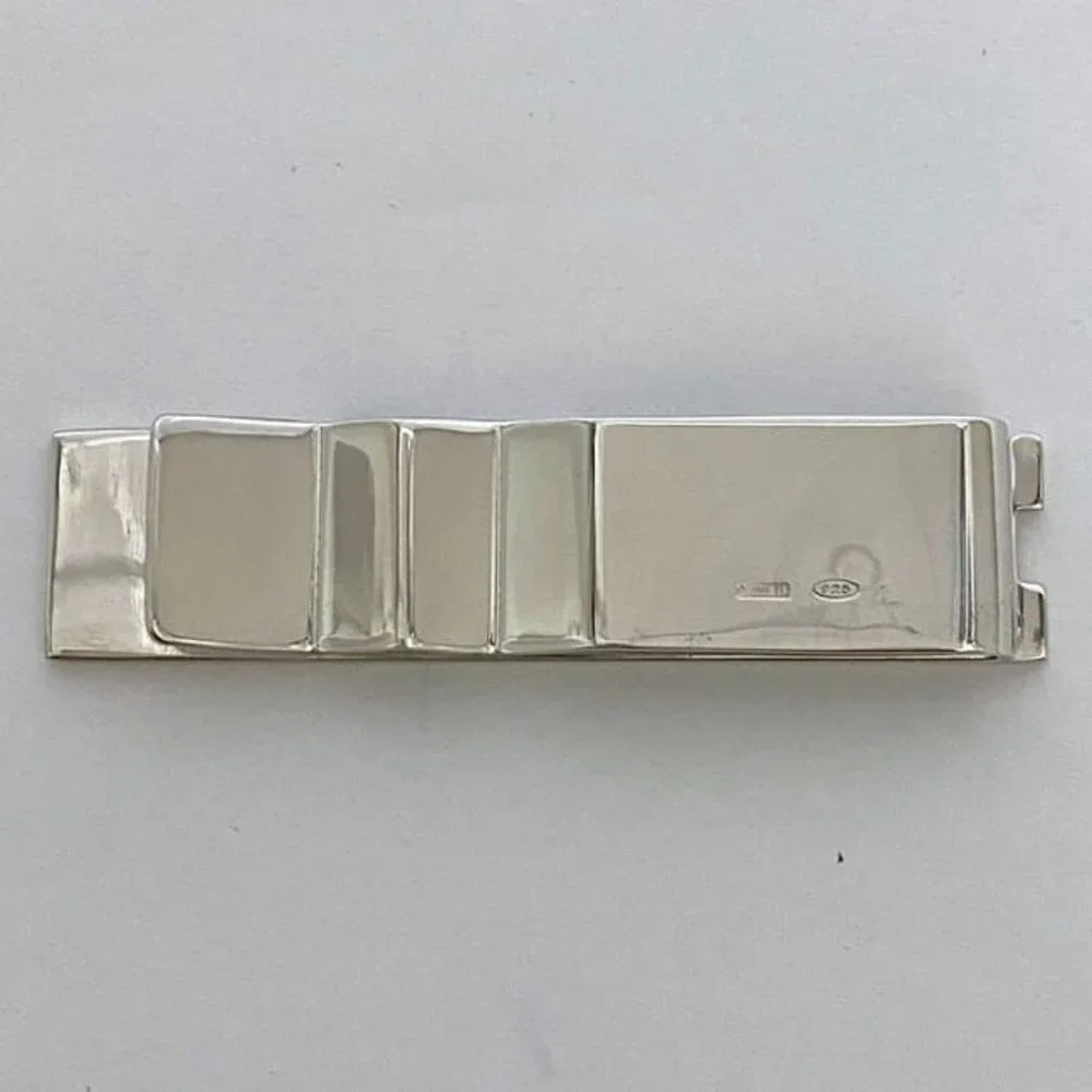 Gucci Money Clip Silver Polished